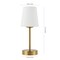 Jonathan Y Carson 12.75" Modern Minimalist Iron Rechargeable Integrated Portable LED Table Lamp, Brass Gold/Whit JYL7110C - alternate 14