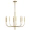 Jonathan Y Amoros 27.25" 8-Light Modern Mid-Century Iron LED Chandelier, Gold Painting JYL7900B - alternate 7