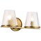 Nuvo Valentine, 2 Light Vanity, Vintage Brass Finish, Hammered Glass 60/8262 - alternate 8