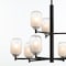 Vidalite Seren 9-Light Matte Black Chandelier With Handmade Glass Shades, Modern Style Pendant Chandelier CE1013061 - alternate 6