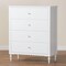 Baxton Studio Roni Modern White Wood 4-Drawer Chest with Scalloped Edges 256-14084-ZORO - alternate 7