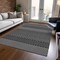 Homeroots 9' X 12' Black And Ivory Chevron Washable Indoor Outdoor Area Rug 612242 - alternate 8