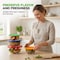 Nutrichef 4‑Piece Glass Mixing Bowls with Lids NCGL4MXG - alternate 5
