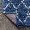 Jonathan Y Moroccan HYPE Boho Vintage Diamond Blue/White 5 ft Round Area Rug MOH101A-5R - alternate 6
