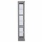 Homeroots Gray Cornice Molding Curio with Glass Door 401665 - alternate 7