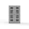 Strong Hold 14 GA Extra Heavy Duty Double Shift Clear View Cabinet 46-DS-LD-246-L - alternate 3