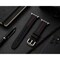 Elegani Band Compatible with Apple Watch 40mm, Black/Red, Silver, Black, Yellow Gold, Rose Gold Buckle TPSIVRB-BLKRED-40 - alternate 3