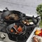 Gibson Home Brickstone 3 Piece Pre-Seasoned Cast Iron Skillet Set in Black 129983.03 - alternate 6