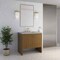 James Martin Vanities Hudson 36" Single Vanity, Honey Oak w/ 3 CM Victorian Silver Silestone Top 435-V36-HNO-3VSL - alternate 9