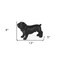 Homeroots 8" Black Polyresin Dog Tabletop Sculpture 392392 - alternate 9