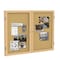 Ghent Enclosed Cork Bulletin Board 48"x60", 2 Door PW24860K - alternate 3