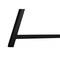 Homeroots 47" Gray and Black Wood and Metal Sled Computer Desk 489852 - alternate 8