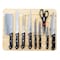Gibson Home Wildcraft 10 Piece Cutlery Set with Wooden Cutting Board 127515.1 - alternate 1