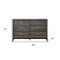 Homeroots 58" Gray Six Drawer Double Dresser 318746 - alternate 6