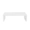 Homeroots 47" White Wood Sled Coffee Table 357508 - alternate 1