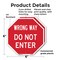 Signmission Wrong Way Do Not Enter, 6 inch X 6 inch, Plastic Sign, 2PK OC-P-2PACK-6-345 - alternate 7