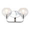 Jonathan Y Sandrine 17.5 in. 2-Light Iron/Seeded Glass Cottage Rustic LED Vanity Light, Chrome JYL7527B - alternate 12