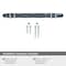 Amerock Carrione 5-1/16 in 128 mm Center-to-Center Marble Black/Satin Nickel Cabinet Pull BP36649MBKG10 - alternate 5