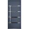 Vdomdoors Steel Door Deux 1105 Gray Graphite Stainless Inserts Single Modern Painted 36x80 DEUX1105EXD-GRE-W36xH80-RH-O - alternate 7