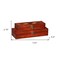 Homeroots Set of Two Brown Wood Box With Lid, 2PK 489370 - alternate 7