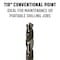Drill America No 24 HSS Polished Jobber Length Drill Bit, D/AP Series D/AP24 - alternate 10