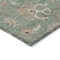 Homeroots 8' X 10' Artichoke Green Ivory And Coral Floral Washable Indoor Outdoor Area Rug 604764 - alternate 8
