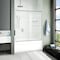 Fab Glass And Mirror Bypass Sliding Tub Shower Door Sorrento Economy Series Adjustable 56in-60in Width 58in Height - Se SHSO60X58BN - alternate 7