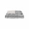 Homeroots 50" X 70" Gray and White Faux Fur Striped Plush Throw Blanket 354556 - alternate 6