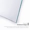 Fab Glass And Mirror Glass Office Chair Mat | 36in Flat Polished Edge Heavy Duty Glass Mat for Hard Floors CM36SQF-CL - alternate 8