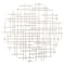 Homeroots 37" X 38" Silver Metal Abstract Lines Round Hanging Dimensional Sculpture 483369 - alternate 1