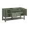 James Martin Vanities Breckenridge 60 in. Double Vanity, Smokey Celadon, w/ 3 CM Victorian Silver Quartz Top 330-V60D-SC-3VSL - alternate 5