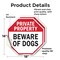 Signmission Private Property Beware of Dogs, 18 inch X 18 inch, Vinyl Decal, 2PK OC-D-2PACK-18-151 - alternate 4