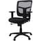 Lorell Managerial Chair Mesh Mid-Back Managerial Chair, Black, Adjustable Arms, 17.70" to 21" Height, Black LLR86209 - alternate 6