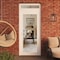 Vdomdoors Front Exterior Prehung Metal-Plastic Door Clear Glass / MANUX 8666 White Silk / Office Commercial a MANUX8666EXD-WS-W30xH80+12-RH-I - alternate 4