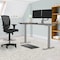We'Re It Electric Sit Stand Desk, 46.25 H, 30 W X Laminate wood, metal, Brushed Silver, Sarum Twill VL22BS7230-8827 - alternate 4