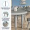Flash Furniture Commercial Plastic Adjustable Height Classroom Activity Table-Soft Gray, 33 in RD YU-YCX-007-2-ROUND-TBL-SFTGY-GG - alternate 8
