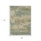 Homeroots 9' X 12' Pale Aqua And Khaki Abstract Washable Indoor Outdoor Area Rug 630937 - alternate 5
