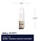 Bulbrite Pack of 5 100 Watt Dimmable Clear T4 Double-Contact Bayonet BA15D Halogen Bulb, 5PK 860813 - alternate 3