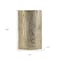 Homeroots 10" Gold Aluminum Oval Faux Wood Table Vase 565439 - alternate 9