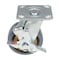 Vestil Rubber Swivel With Brake Caster 5 In. Diameter x 2 In. Width 661 Lb. Capacity Dark Gray/Gold CST-KSM-5X2MR-SWB - alternate 10