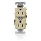 Leviton Dup 15A 125V Self-Gr Ivr C5262-I - alternate 1