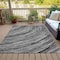 Homeroots 9' X 12' Taupe Charcoal And Ivory Abstract Washable Indoor Outdoor Area Rug 631261 - alternate 6