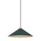 Hudson Valley Lighting Clivedon 20 in. Pendant in Aged Brass/Soft Studio Green by Mark D. Sikes MDS1402-AGB/SSG - alternate 1