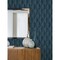 Advantage Oresome Indigo Ogee Wallpaper 4025-82501 - alternate 2