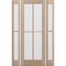 Doornmore G104, 65.25" x 98" ( 36" Door + 2x12" Side) Left Hand, Mahogany SDL 4 Lite Exterior Door G104-SW-3696-G102-SL_1-2_LI - alternate 10