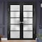 Sartodoors Double French Interior Door, 48" x 80", Black QUADRO4002DD-BLK-48 - alternate 1