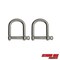 Extreme Max 3006.8234.2 BoatTector Stainless Steel Wide D Shackle - 1/2", 2-Pack 3006.8234.2 - alternate 1