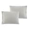 Homeroots Light Gray King 100% Cotton 140 Thread Count Washable Duvet Cover Set 529015 - alternate 9