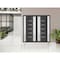 Vdomdoors Front Exterior Prehung Metal-Plastic Double Doors / MANUX 8088 Antracite / 2 Sidelites Exterior Win MANUX8088DEXD-ANT-RH-W14+72+14xH80 - alternate 3