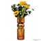 Uniquewise 12-Inch Decorative Orange Tall Glass Vase - Modern Minimalist Decor for Parties, and Special QI004735.OR.S - alternate 1